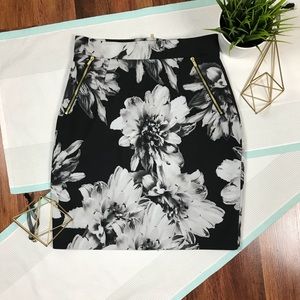 H&M Floral Pencil Skirt